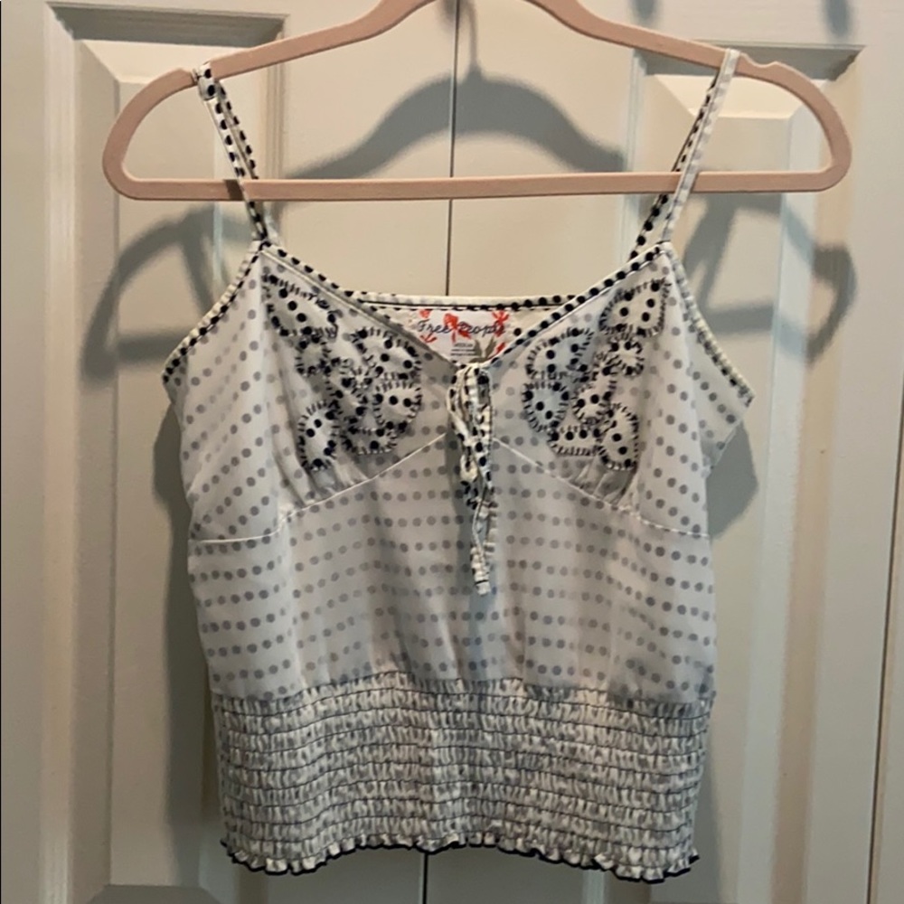 Free People :: polka dot crop tank